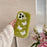 For iPhone 16 Pro Case Butterfly Design Warm Plush TPU Phone Cover - Green - 3