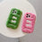 For iPhone 16 Pro Max Case Embroidered White Cats Fuzzy Winter TPU Phone Cover - Pink - 6