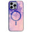 For iPhone 16 Pro Case Compatible with MagSafe Ink Painting IMD PC+TPU Phone Cover - Blue - 1