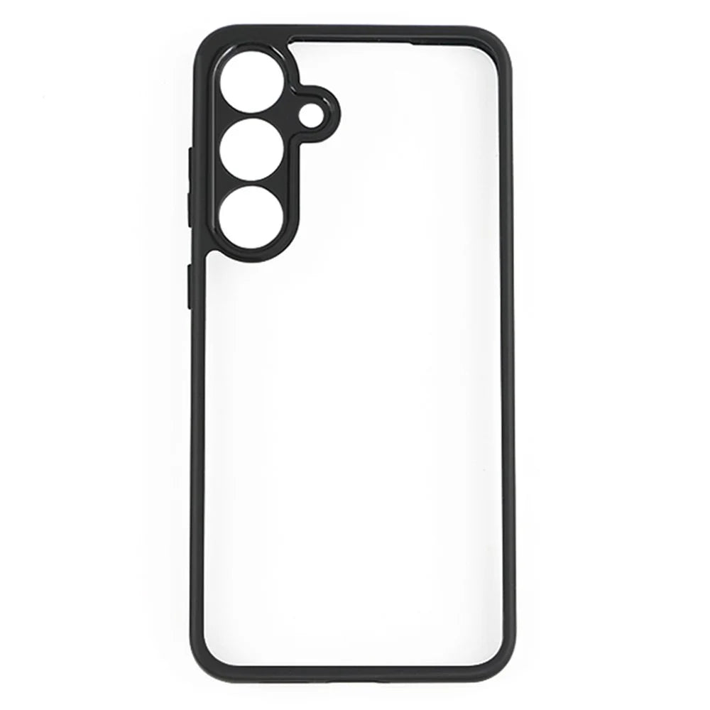 For Samsung Galaxy S25 Case Shockproof PC+TPU Clear Back Phone Cover - 1