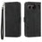 DIERFENG DF-03 For OnePlus Nord 4 Leather Case Lines Imprint Wallet Phone Cover - Black - 1