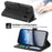 DIERFENG DF-03 For OnePlus Nord 4 Leather Case Lines Imprint Wallet Phone Cover - Black - 4