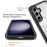 For Samsung Galaxy S24 FE Case Anti-Drop 2-in-1 PC+TPU Phone Cover - Black - 3