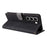 For Infinix Hot 50 5G X6720 Wallet Case RFID Blocking PU Leather Cover Stand View - Black - 4