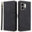 For Infinix Smart 9 4G X6532 / Hot 50i 4G X6531 Wallet Case RFID Blocking PU Leather Cover Stand View - Black - 1