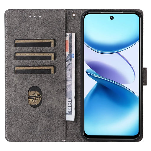 For Infinix Smart 9 4G X6532 / Hot 50i 4G X6531 Wallet Case RFID Blocking PU Leather Cover Stand View - Black - 2
