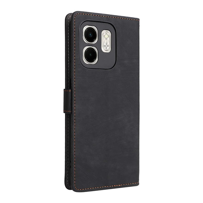 For Infinix Smart 9 4G X6532 / Hot 50i 4G X6531 Wallet Case RFID Blocking PU Leather Cover Stand View - Black - 7