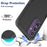 For Samsung Galaxy S24 FE Case 2-in-1 PC+TPU Shockproof Phone Cover - Black - 3