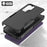 For Samsung Galaxy S24 FE Case 2-in-1 PC+TPU Shockproof Phone Cover - Black - 4