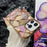 For iPhone 16 Pro Max Case Electroplating Rhombus Design TPU Phone Cover with Marble Pattern Paper - Pink - 4