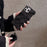 For iPhone 16 Pro Max Case Soft Plush Hard PC Winter Phone Cover with Cute Keychain Accessory - Black - 3
