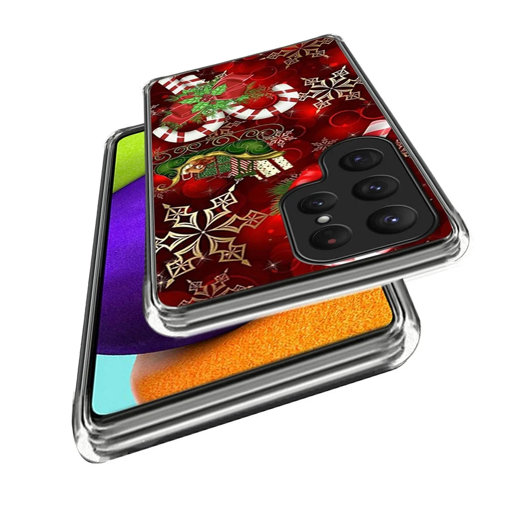 For Samsung Galaxy S25 Ultra Case Christmas Pattern Printing Soft TPU Phone Cover - Style A - 2