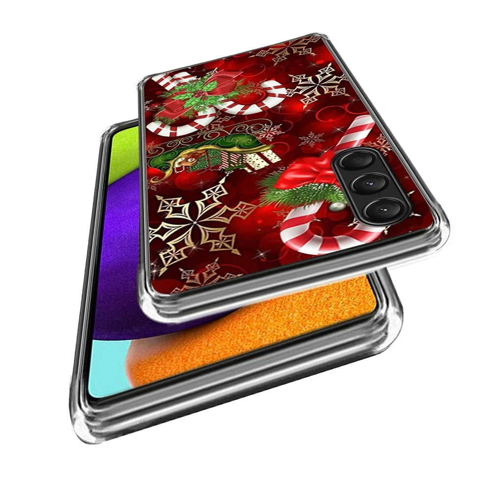 For Samsung Galaxy A16 5G / A16 4G Case Christmas Pattern Printing Soft TPU Phone Cover - Style A - 2