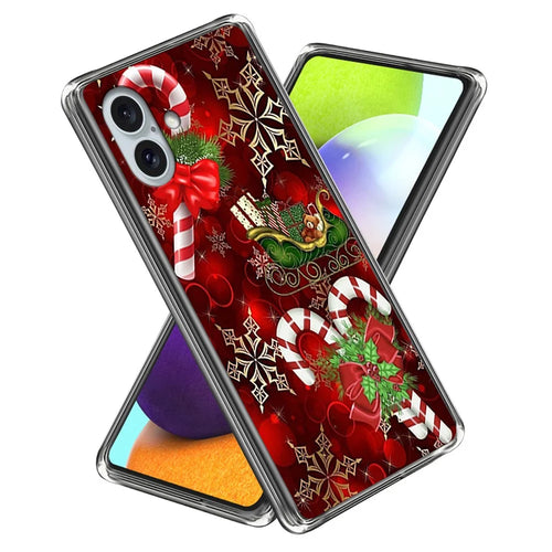 For iPhone 16 Plus Case Christmas Pattern Printing Soft TPU Phone Cover - Style A - 1