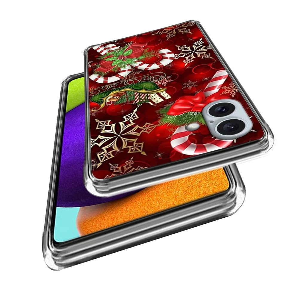 For iPhone 16 Plus Case Christmas Pattern Printing Soft TPU Phone Cover - Style A - 2