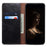 For Samsung Galaxy S25+ Case Crazy Horse Texture Waxy Leather Wallet Stand Phone Cover - Black - 2