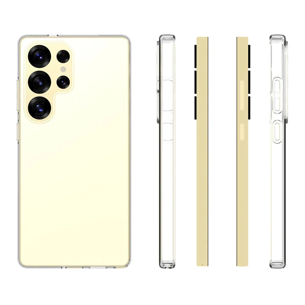 For Samsung Galaxy S25 Ultra Clear Phone Case Watermark-Resistant TPU Back Cover - 5
