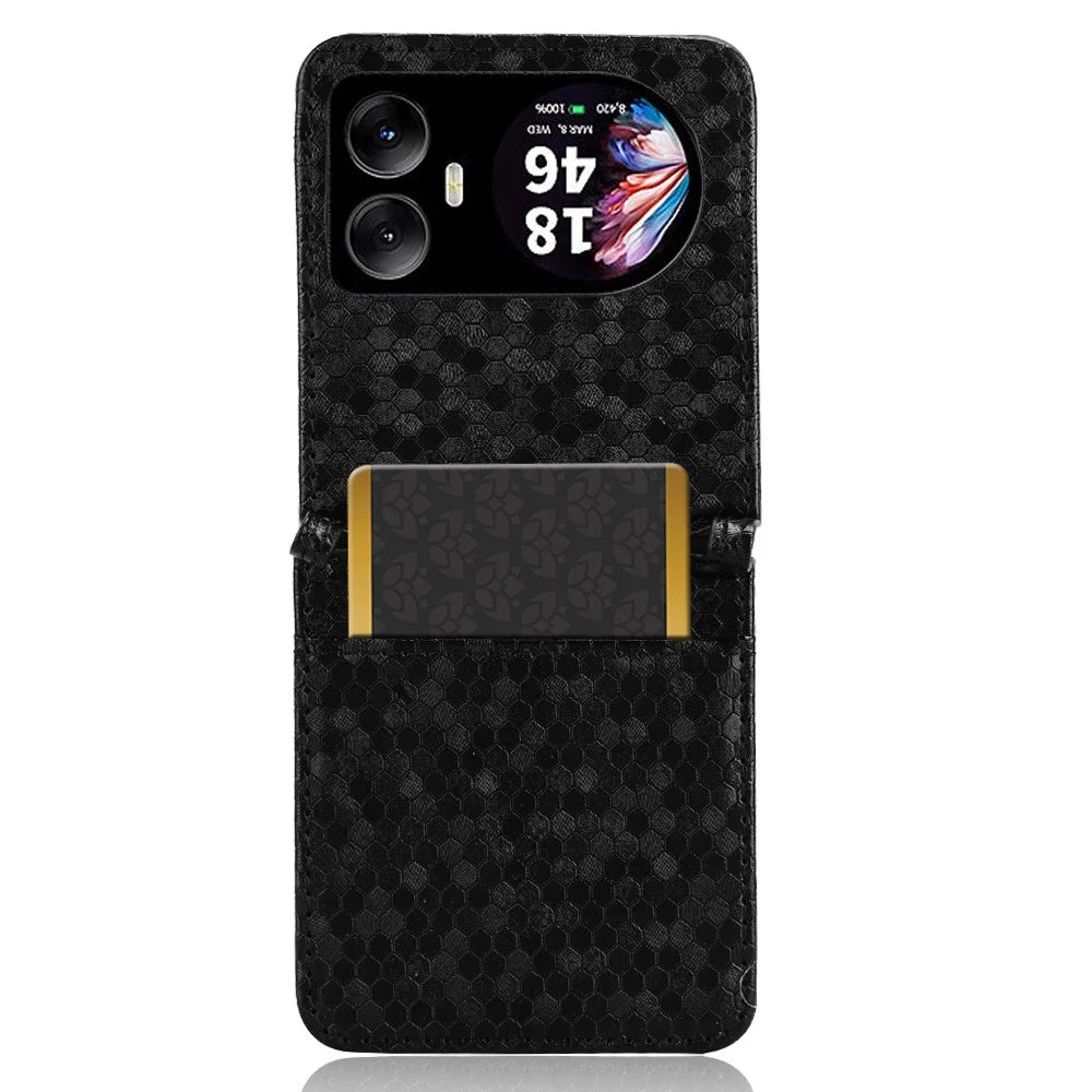 For Blackview Hero 10 4G Wallet Case Dot Pattern Imprint PU Leather Phone Cover - Black - 6