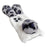 For iPhone 16 Pro Case Fluffy Leopard Splicing Bunny Plush TPU Phone Cover - Black - 2