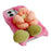 For iPhone 16 Plush Phone Case 3D Flower Decor Fluffy TPU Back Cover - Pink - 2
