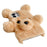 For iPhone 16 Plus Case 3D Bear Faux Fur Fluffy Inner TPU Phone Cover - Beige - 2