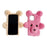 For iPhone 16 Plus Case 3D Bear Faux Fur Fluffy Inner TPU Phone Cover - Beige - 6