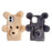 For iPhone 16 Plus Case 3D Bear Faux Fur Fluffy Inner TPU Phone Cover - Beige - 7
