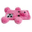 For iPhone 16 Pro Max Case 3D Bear Faux Fur Fluffy Inner TPU Phone Cover - Pink - 3