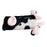 For Samsung Galaxy S25 Case Fluffy Cute Cow Winter Plush Inner TPU Phone Cover - Black - 3