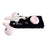 For Samsung Galaxy S25 Case Fluffy Cute Cow Winter Plush Inner TPU Phone Cover - Black - 4