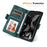 ENKAY For Google Pixel 9 Pro XL Wallet Case  Imprint PU Leather Phone Stand Cover with Tempered Glass - Black - 5