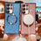 For Samsung Galaxy S24 Ultra Case Electroplating Glitter TPU Clear Phone Cover Magnetic Case - Blue - 7