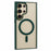For Samsung Galaxy S24 Ultra Magnetic Case Shockproof PC+TPU Clear Phone Cover - Green - 1
