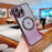 For iPhone 16 Pro Case Gradient Sparkle TPU Phone Cover Compatible with MagSafe - Dark Purple - 2