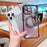 For iPhone 16 Pro Case Gradient Sparkle TPU Phone Cover Compatible with MagSafe - Dark Purple - 4