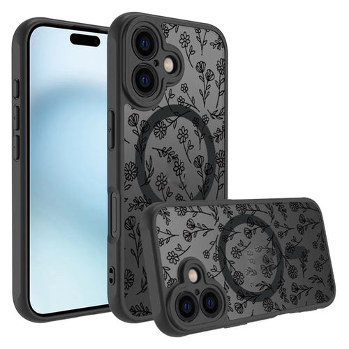 For iPhone 16 Plus Case Compatible with MagSafe Matte Skin-Touch TPU+PC Phone Cover - 1