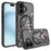 For iPhone 16 Case Compatible with MagSafe Flower Printing Pattern Anti-Drop TPU+PC Phone Cover - 1