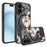 For iPhone 16 Case Compatible with MagSafe Ink Painting Butterfly Pattern TPU+PC Phone Cover - 1