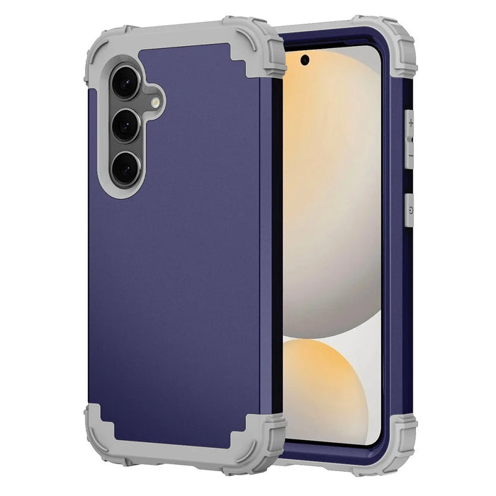 L-Style For Samsung Galaxy S24 FE Case Shockproof PC + TPU Phone Back Cover - Blue - 1