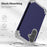 L-Style For Samsung Galaxy S24 FE Case Shockproof PC + TPU Phone Back Cover - Blue - 3