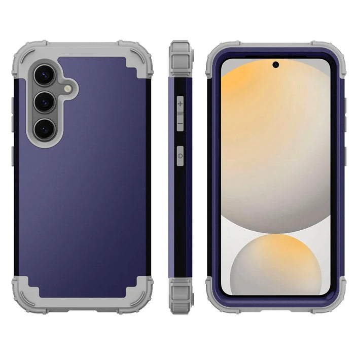 L-Style For Samsung Galaxy S24 FE Case Shockproof PC + TPU Phone Back Cover - Blue - 7