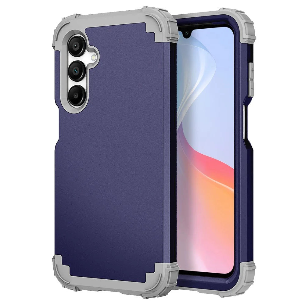 L-Style For Samsung Galaxy A16 5G / A16 4G Case Shockproof PC + TPU Phone Back Cover - Blue - 1