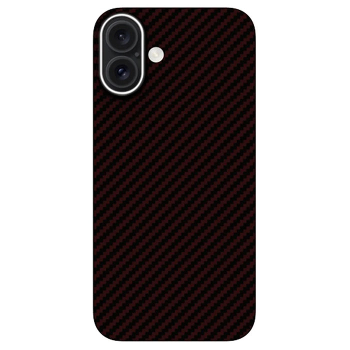 KZDOO For iPhone 16 Plus Case Aramid Fiber Phone Cover Support Wireless Charging - Red - 1