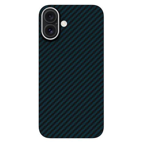 KZDOO For iPhone 16 Plus Case Aramid Fiber Phone Cover Support Wireless Charging - Blue - 1