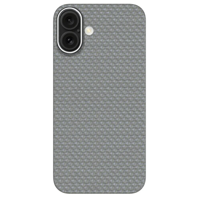 KZDOO For iPhone 16 Case Aramid Fiber Phone Cover Support Wireless Charging - Titanium Grey - 1