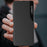 For Samsung Galaxy A06 4G Case View Window PU Leather Stand Cover - Black - 3