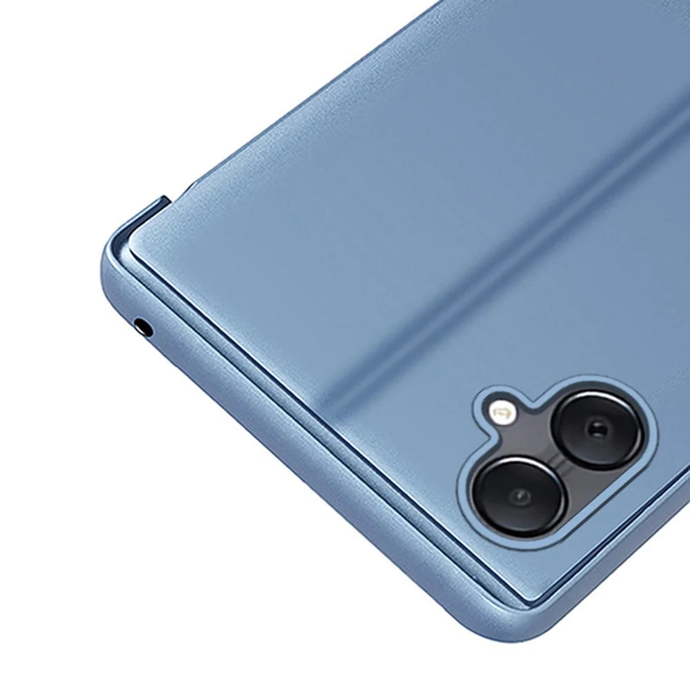 For Samsung Galaxy A06 4G Flip Leather Cover with Stand Full Body Protective Phone Case - Blue - 4