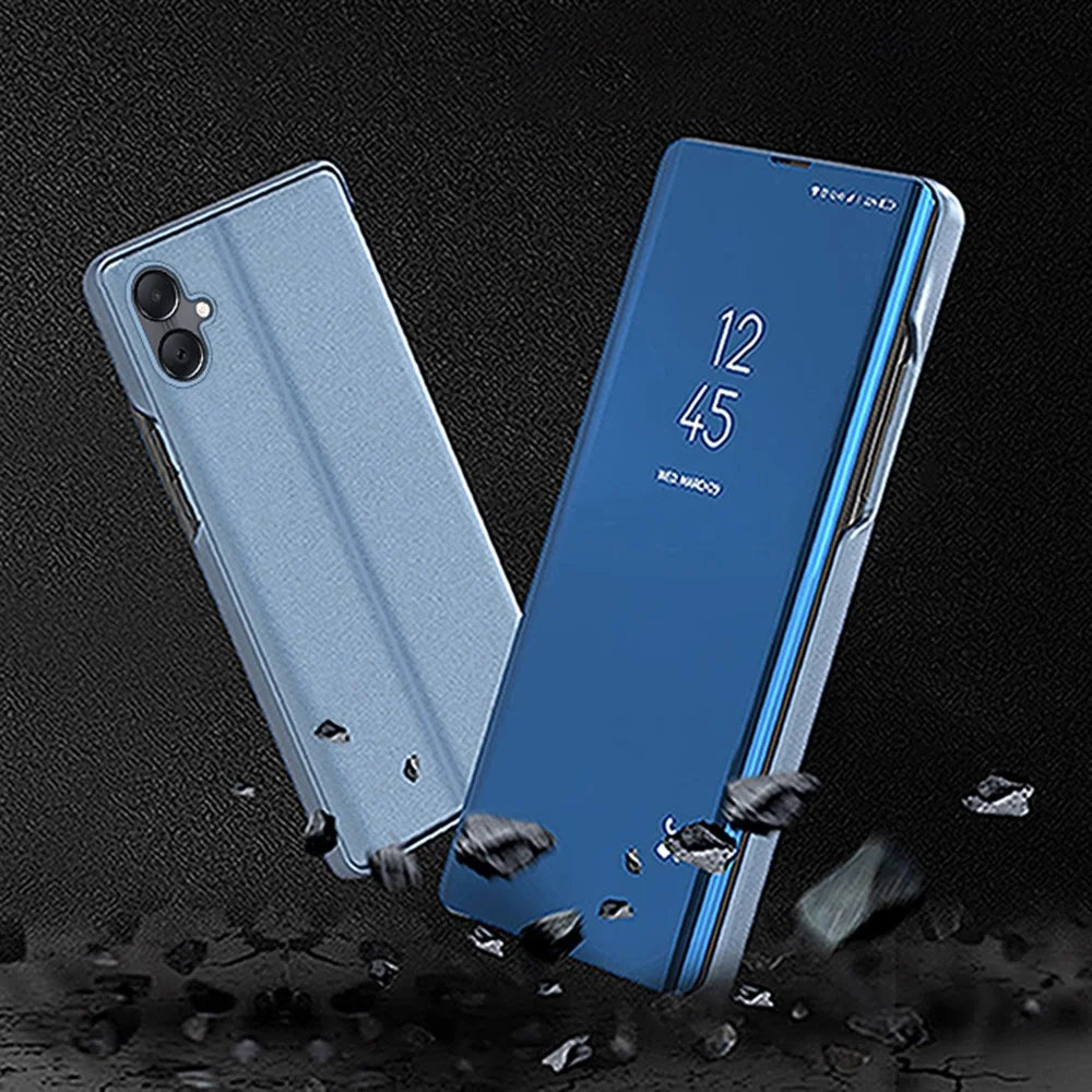 For Samsung Galaxy A06 4G Flip Leather Cover with Stand Full Body Protective Phone Case - Blue - 5
