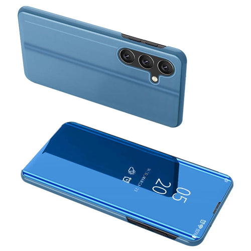 For Samsung Galaxy A16 5G / A16 4G Flip Leather Cover with Stand Full Body Protective Phone Case - Blue - 1