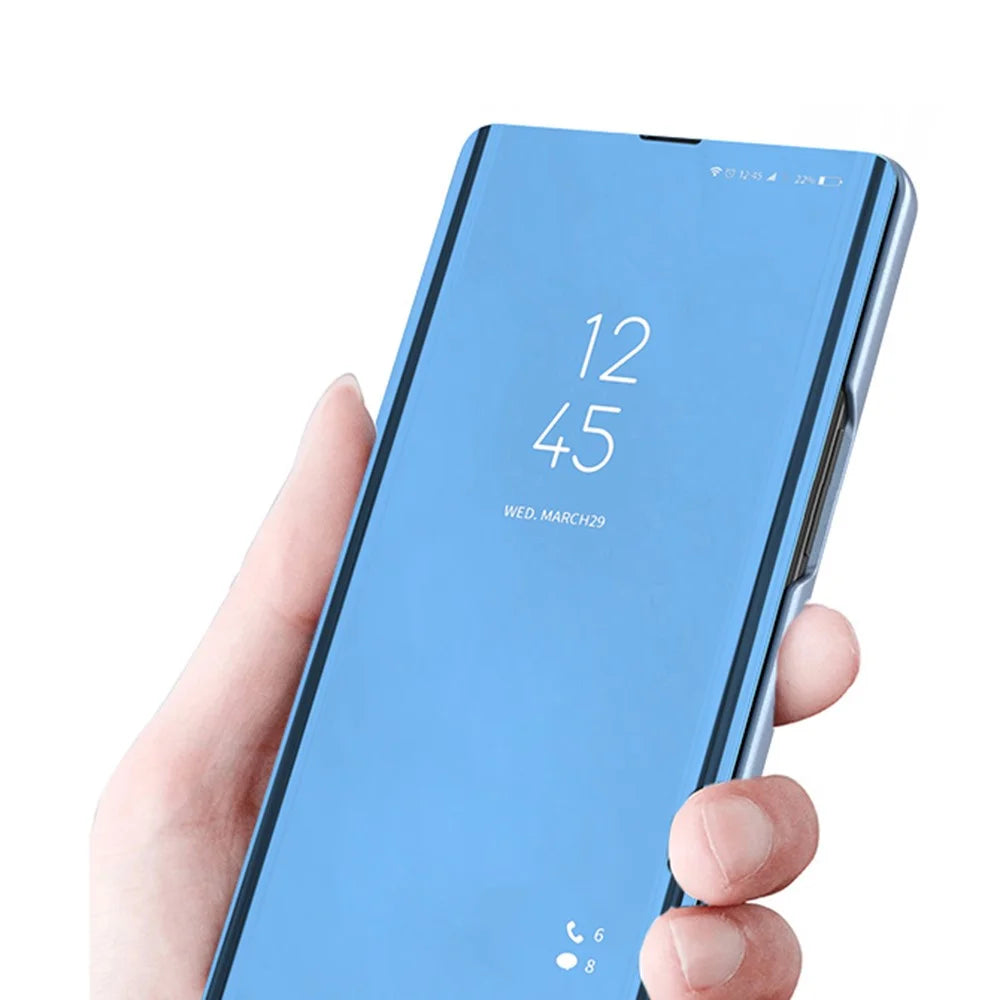 For Samsung Galaxy A16 5G / A16 4G Flip Leather Cover with Stand Full Body Protective Phone Case - Blue - 3